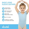 thumbnail image 3 of Girls' Team Basics Short Sleeve LeotardLight Blue (size-6-8 ), 3 of 7
