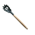 thumbnail image 2 of Oahisha Wood Handle Silicone Spaghetti Spoon Pasta Claw Pasta Noodle Spoon for Home, 2 of 10