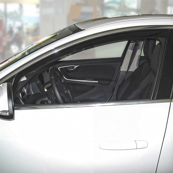 Window Visor Vent Rain Guard Deflector for Volvo S60 V60 2011-2018 Smoke 2 Pcs