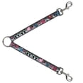thumbnail image 1 of Buckle-Down Leash Splitter - Love Love Gray - 1" Wide - 30" Length, 1 of 1
