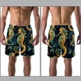 thumbnail image 3 of luoweisi Men's Beach Shorts Quick Dry Swim Trunks with Mesh Lining Seahorse L, 3 of 5