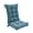Blue, variant on Millsilo 38" x 17" x 3" Indoor Tufted Rocking Chair Cushion & Seat Pad with Non-Slip Base & Secure Ties — Orange