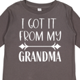 thumbnail image 4 of Inktastic I Got It From My Grandma Boys or Girls Long Sleeve Toddler T-Shirt, 4 of 5