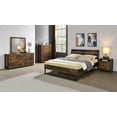 thumbnail image 2 of Acme Furniture 24264 35 x 1 x 35 in. Juvanth Composite Wood Mirror, Rustic Oak, 2 of 2