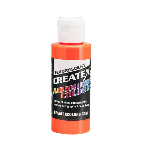 Createx Airbrush Color, Fluorescent, 2 oz., Orange