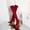 Red, variant on EGNMCR Women's High-Heels Over-the-Knee Boots Leopard Print Pointed Toe Slim And Warm Super High Heel Over-the-knee boots boots