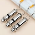 thumbnail image 5 of YOFOKO Whistle, Metal Police Whistle with Lanyard, Stainless Steel Outdoor Survival Whistle with Loud Sound for Emergency Signals for Camping, Hiking, and Sports Timer, 5 of 6