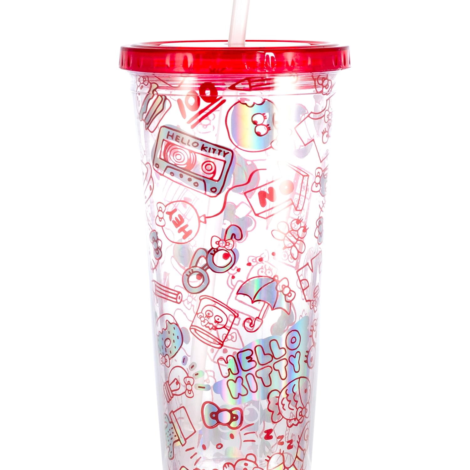 Finally found the other @hellokitty Glass cup with lid & straw at @win
