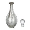 thumbnail image 2 of A&B Home  Antique Style Round Glass Jar with Finial Lid and Etched Pattern - Antique Silver, 2 of 4