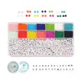 thumbnail image 1 of Multicolor de cristal 6300 piezas 3mm Kit de de tubos Kit surtido con cuerda de cristal para, 1 of 9