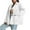 White, variant on Hueook Jackets for Women Light Jackets for Women Women's Solid Color Long Sleeved Lapel Cardigan Top Jacket Beige M