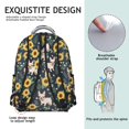 thumbnail image 5 of French Bulldog and Sunflower Backpack for School, Cute School Bag with Adjustable Shoulder Straps and Padded Back, 15.3"x11"x7.1", 5 of 5