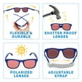 thumbnail image 4 of JAN & JUL Toddler Polarized Sunglasses for Boy and Girl, UV400 (M: 2-6 Years, Navy Aurora), 4 of 7
