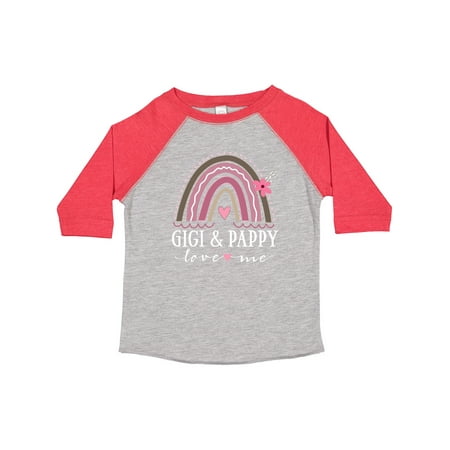 

Inktastic Gigi and Pappy Love Me Rainbow Gift Toddler Toddler Girl T-Shirt