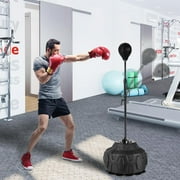 Punching Bag with Adjustable Stand - Speed Bag for Boxing, Kickboxing, and Reflex Bag Training