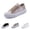 Khaki, variant on Women's Floral Breathable Sheer Mesh Sneakers,Lace Up Casual Canvas Sneakers Breathable Fashion Lightweight Flats Low Top Embroidery Walking Shoes,White,37