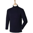 thumbnail image 5 of Henbury Mens Long Sleeve Cotton Rich Roll Neck Top / Sweatshirt, 5 of 5