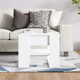 thumbnail image 3 of vidaXL Coffee Table High Gloss White 55.5x55x45 cm Engineered Wood, 3 of 4