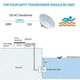 thumbnail image 4 of Led Swimming Pool Lights, AC 12V 45W PAR56 Swimming Pool Light Replacement Pool Lights Bulb, RGB Color Changing Swimming Pool Lights Bulb, IP68 Waterproof, with Remote Control, 4 of 7