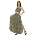 thumbnail image 3 of Bimba 2 Pcs Robe de Plage Aguichant pour Femmes Imprimée Smockée Crop Top & Longue Jupe Ensemble, 3 of 7
