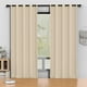 thumbnail image 1 of Cortinas Blackout Beige 52 x 96 Pulgadas, Juego de Cortinas Térmicas Aisladas Negras de 2 Paneles, Cortinas Que Reducen el Ruido y Oscurecen la Habitación para Recámara, Sala de Estar, Protección de, 1 of 7