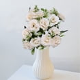 thumbnail image 6 of RYDCOT Wedding Simulated Flower Bouquet, Artificial Silk Flower Tabletop Decoration for Festival New Year Party, Handheld Flower Road Guide Wall Artificial Flower (1Pcs), 6 of 7