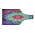 thumbnail image 2 of Mandala Cutting Board, Arrangement with Geometric Zigzag Shape and Blossoming Flowers Bohemian Oriental, Decorative Tempered Glass Cutting and Serving Board, in 3 Sizes, by Ambesonne, 2 of 5