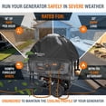 thumbnail image 6 of GenTent XL Open Frame Running Cover – Universal Kit for Extra Large Portable Generators - Flame Retardant, Waterproof Vinyl (Extreme - Black) Generator Tent, 6 of 7