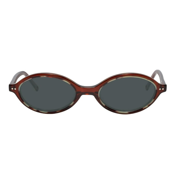 Gafas de Sol TIJN Olisa Retro Ovaladas Polarizadas UV400 50mm Color Café