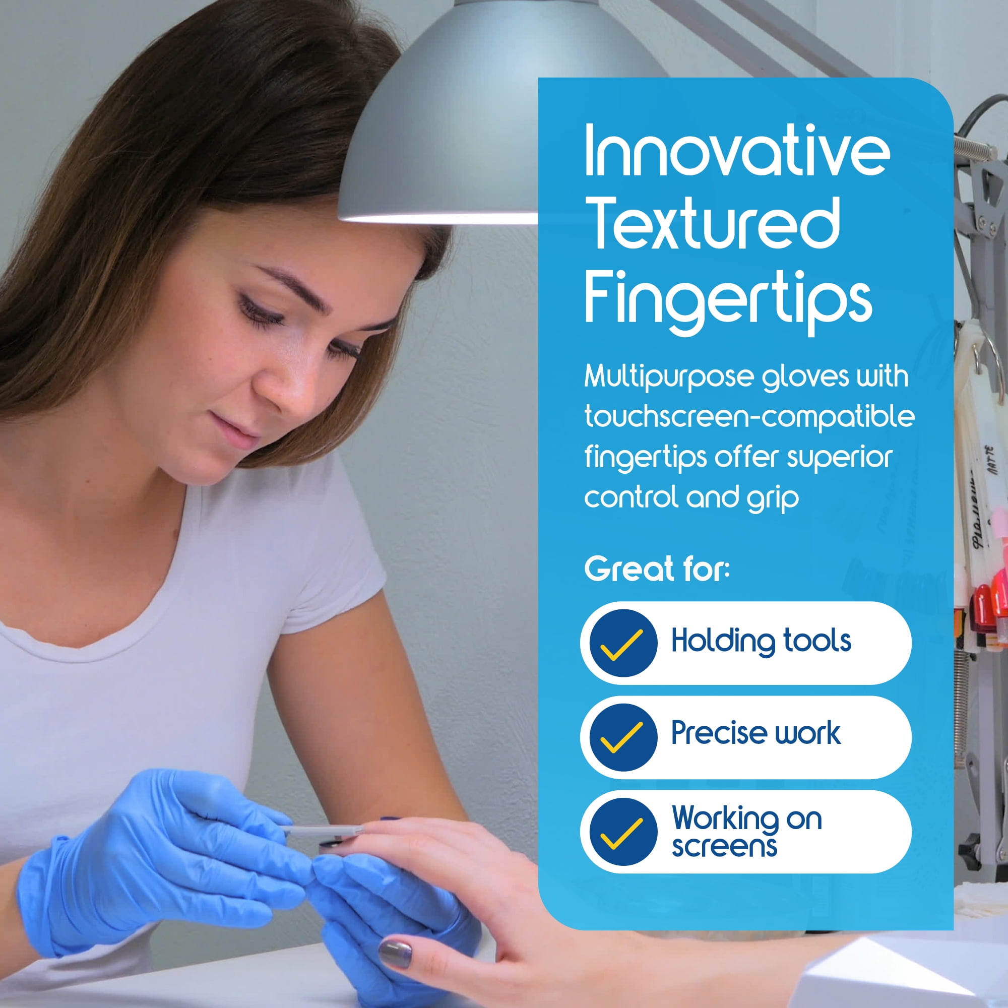 Inspire Nitrile Exam Gloves | THE ORIGINAL Quality Stretch Nitrile | 4.5 Gloves Disposable Latex Free Medical EMT (1000, Large)