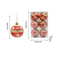 thumbnail image 3 of Luoshdecor 6 Pcs Christmas Ball Ornaments, Gold Glitter Star Ball for Xmas Home Hanging Ornaments Decor, 3 of 7