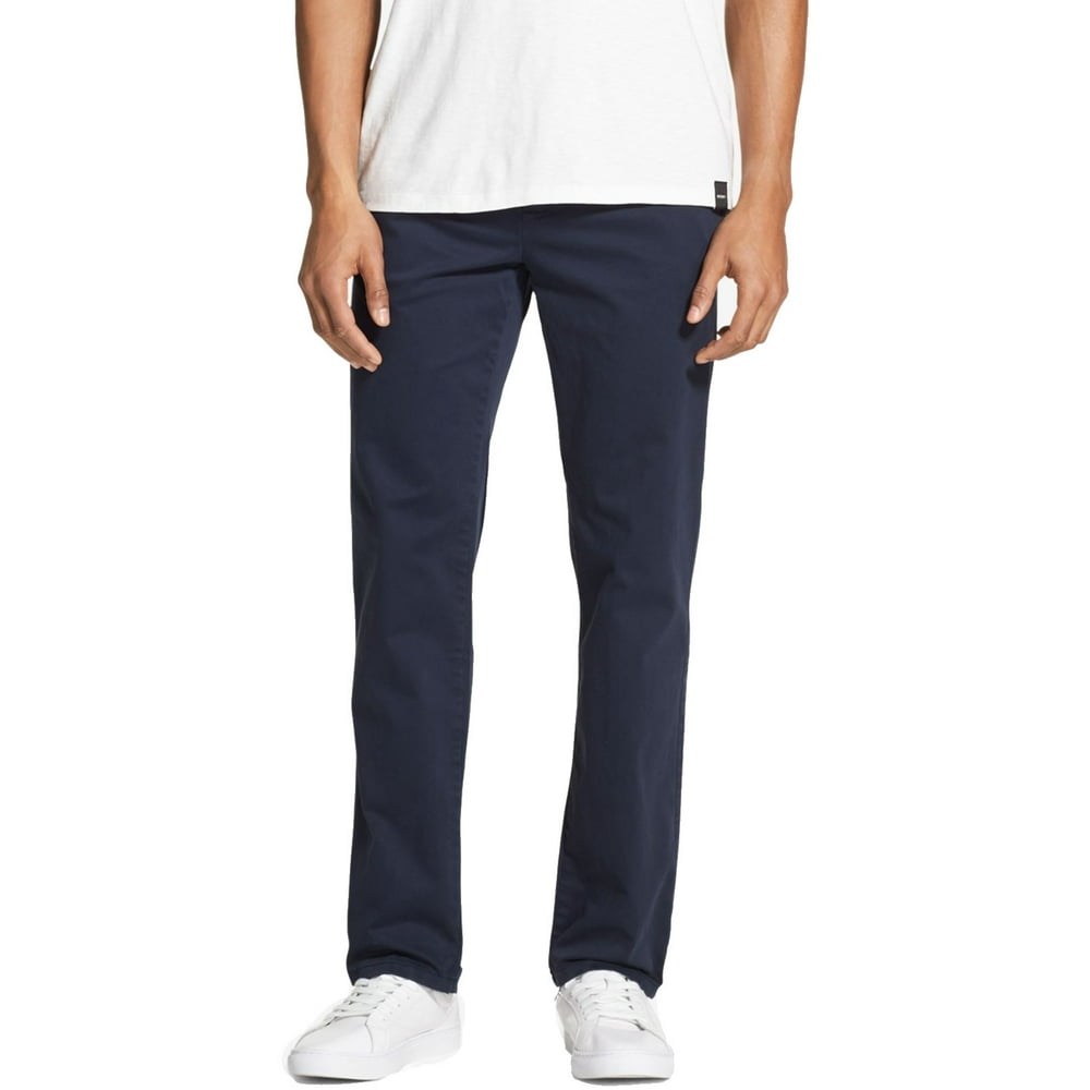 DKNY - Mens Pants Blue 34x30 Relaxed Khakis Slim Tapered Stretch $79 34 ...