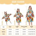 thumbnail image 4 of FORMRS Wearable Blanket Hoodie with Sleeves for Kids Cozy Flannel Sweatshirt, Watercolor Tomatoes, 4 of 7