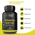 thumbnail image 4 of Supplement Health Dose Vitamina D3 10.000 UI + K2 (MK7) 180 cápsulas blandas, 4 of 7
