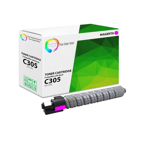 TCT C305 Magenta Toner Cartridge - Premium Compatible Replacement for Ricoh Aficio C305 841592 Magenta