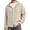 Khaki, variant on IWRICH Hoodie for Men Drawstring Hooded Button down Beach Hippie Shirt Lightweight Soft Long Sleeve Blouse Tops Sky Blue XL