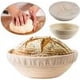 thumbnail image 4 of Paquete de 4 insertos de lino redondos para cestas de fermentación de pan, 24 x 9 cm, forro de tela para cesta de fermentación de pan redondo, forro de tela para cesta de fermentación de pan, 4 of 6