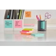 thumbnail image 3 of Post-it Note Dispenser, 5.5" x 3.9" (Pack of 2), Vertical Design, Pop-Up Notes, Black Geometric Pattern, 1 Aqua Splash Super Sticky Note Pad, 3 of 5