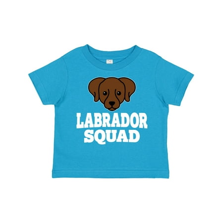 

Inktastic Dog Chocolate Labrador Squad Gift Toddler Boy or Toddler Girl T-Shirt