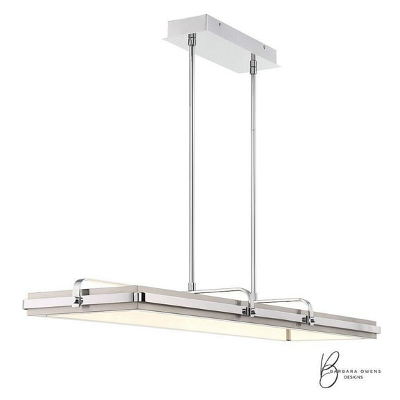 64W 1 Led Chandelier in Modern and Contemporary Style-4 inches Tall and 14.5 inches Wide Bailey Street Home 79-Bel-4635967