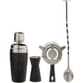 thumbnail image 1 of Home Essentials & Beyond 55012 Black Speckled Cocktail Shaker Set with Tools, Set of 4, 1 of 1