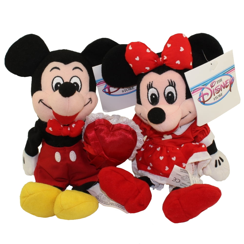 6 Pack Mickey Mouse Disney Mickey and Minnie Party Favors Pack Mickey and Minnie Party Supplies Set of 6 Large 15 Inch and Minnie Mouse Plush Toys with Puppet Sleeve