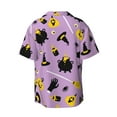 thumbnail image 5 of KLL Cute Halloween Print Men's Shirt Short Sleeve Button Down Summer Cuba Beach Shirts- 3X-Large, 5 of 5