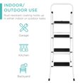 Products 4Step Portable Folding Steel Ladder w/ Hand Rail