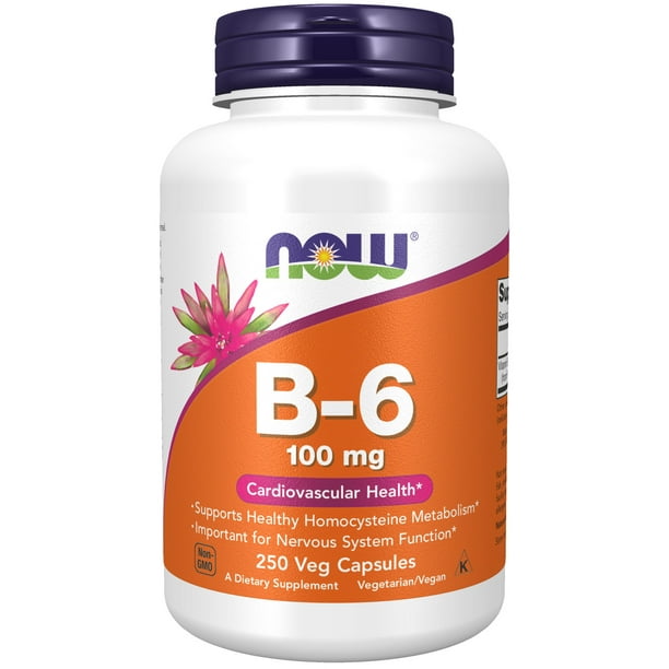 NOW Supplements, Vitamin B6 (Pyridoxine HCl) 100 mg, Cardiovascular