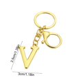 thumbnail image 3 of Llavero con Letras Del Alfabeto | Material Metálico | Colgante Dorado con Letras de La a A La Z | Accesorio para Bolso | Regalo de Navidad, 3 of 6