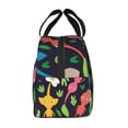 thumbnail image 4 of Lsque Pikmin Print Insulated Lunch Bag with Thick Aluminum Foil Lunch Tote Bag with Front Pocket for Men and Women, Ideal for Work, School, Picnics, and Travel, 4 of 8