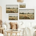 thumbnail image 5 of AEFER Gold Framed Vintage Wall Art, Farmhouse Decor Serene Fields Wildflowers Vintage Landscape Painting, Retro Pastoral Canvas Prints for Wall Decor, Small Bathroom Decor Wall Art 12x16in, 5 of 6