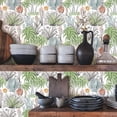 thumbnail image 2 of Abyssaly Peel and Stick Wallpaper 17.7" x 118" Vintage Floral Wallpaper Self Adhesive Removable Floral Wall Paper for Bathroom bedroom, 2 of 10