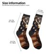 thumbnail image 2 of Naloa Deer American Flag Vintage Kids Socks Unisex Kids and Toddlers' Crew Socks, ,1 Pairs, 2 of 5